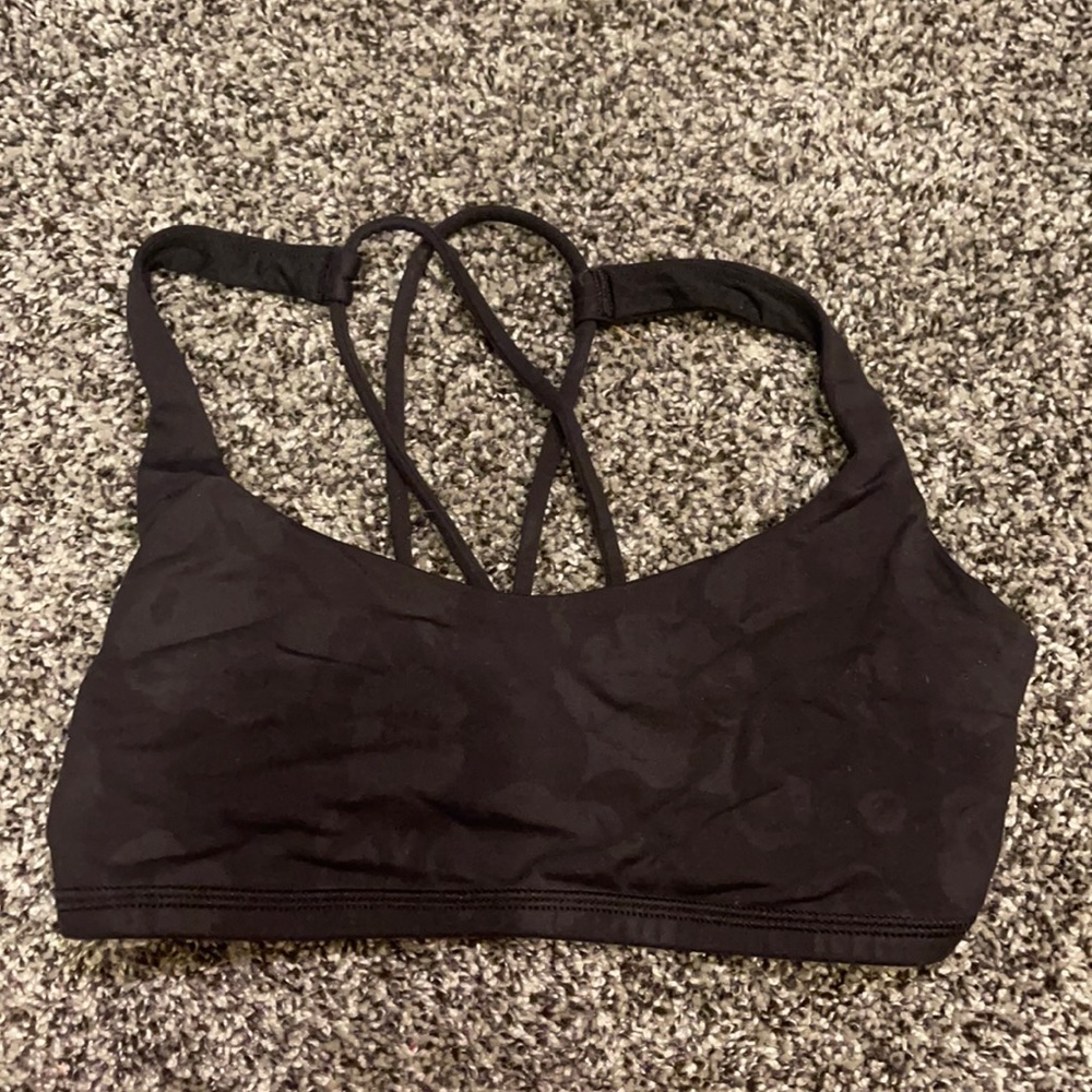 Lululemon Black Printed Free to be Sportsbra